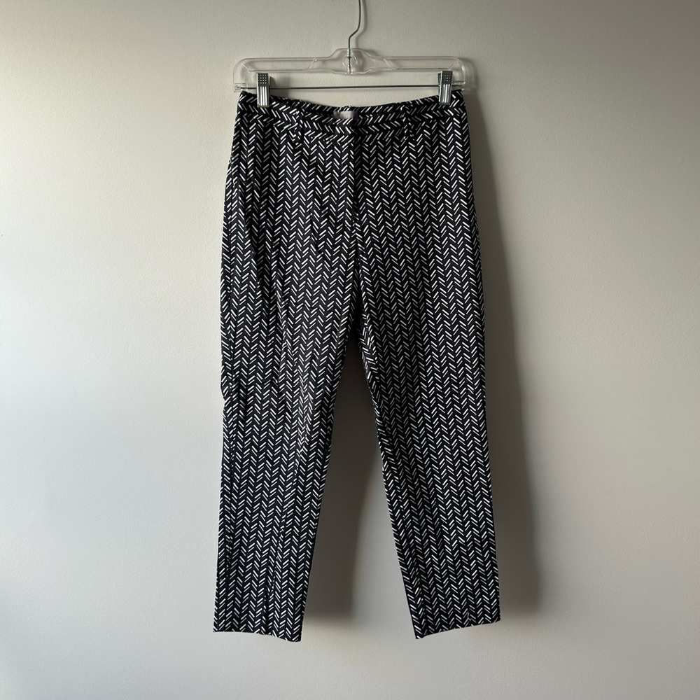 Pure Collection navy blue and white pants
